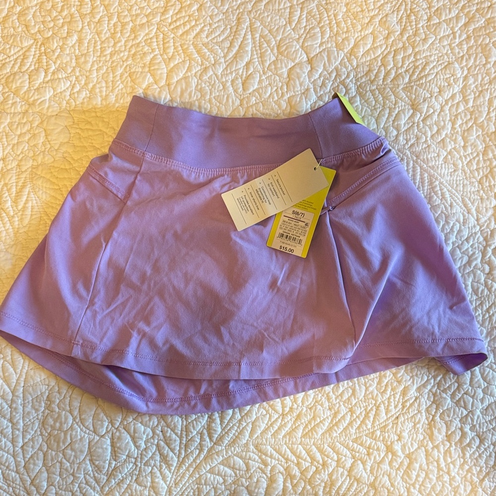 Lavender Athletic Skirt w/ built in shorts